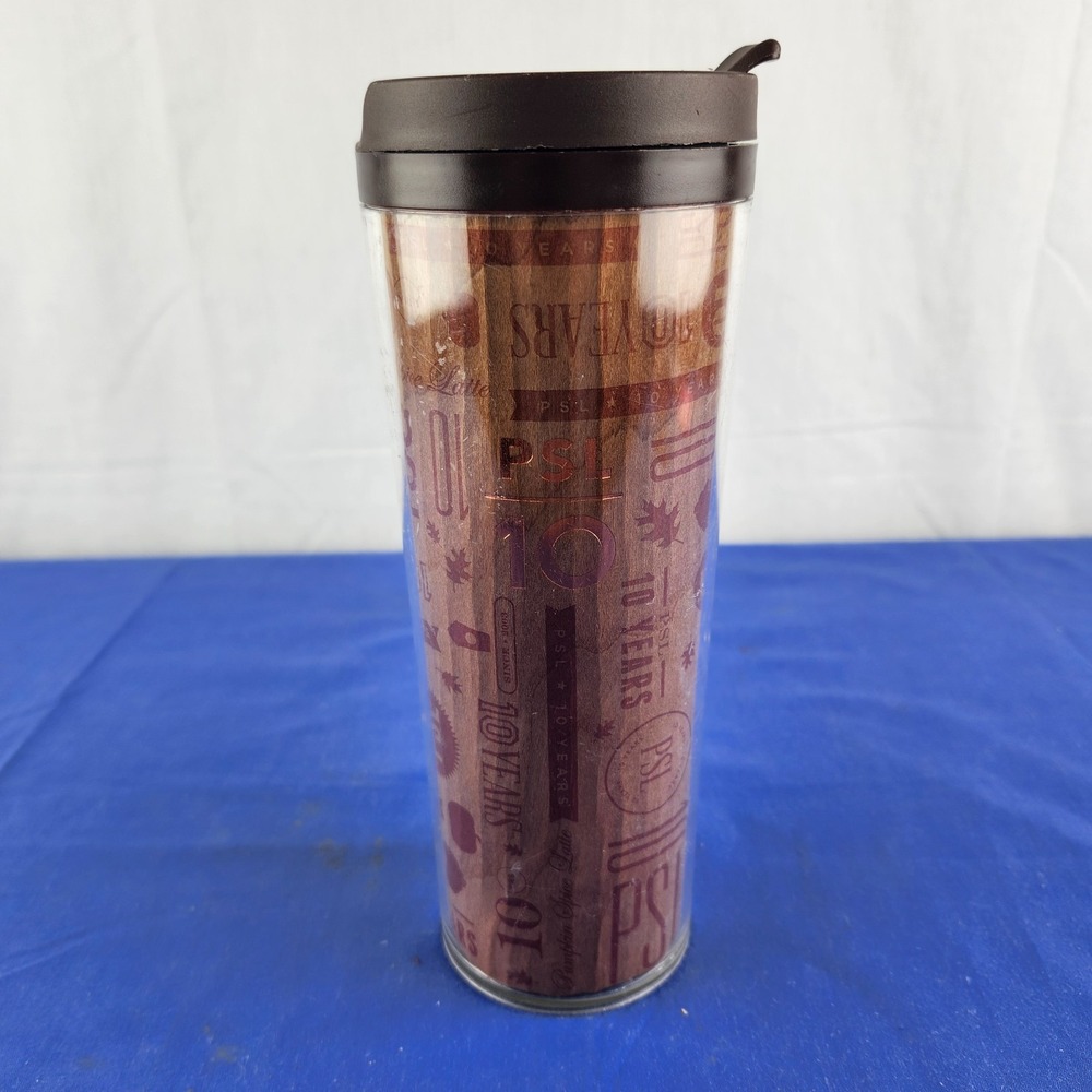 Starbucks PSL 10 Years 16 fl oz Pumpkin Spice Latte Tumbler Coffee Mug Cup